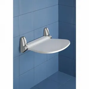 GEDY 2282 Sound sklopné sedátko do sprchového kúta, 38 x 35,5 cm, biela