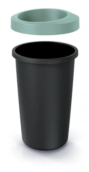 Prosperplast Odpadkový koš COMPACTO světle zelený/černý, varianta 35 l