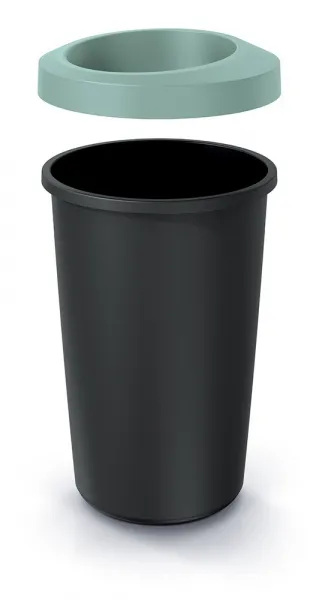 Prosperplast Odpadkový koš COMPACTO světle zelený/černý, varianta 35 l