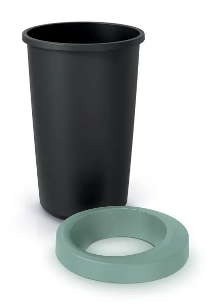 Prosperplast Odpadkový koš COMPACTO světle zelený/černý, varianta 35 l