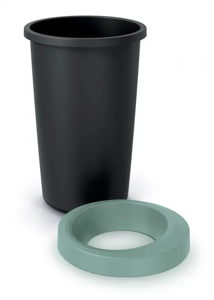 Prosperplast Odpadkový koš COMPACTO světle zelený/černý, varianta 35 l
