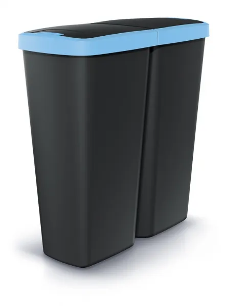 Prosperplast Odpadkový kôš COMPLEX DUO čierny, variant 45 l