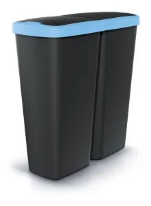 Prosperplast Odpadkový kôš COMPLEX DUO čierny, variant 45 l