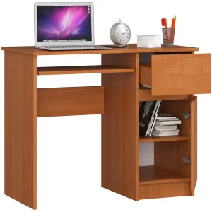 Ak furniture Písací stôl PIKSEL 90 cm jelša pravý