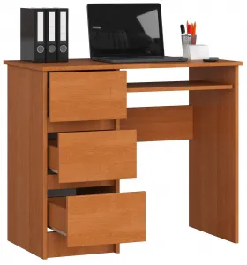 Ak furniture Písací stôl A-6 90 cm jelša ľavý