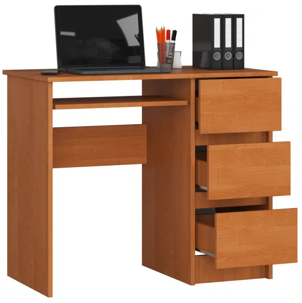 Ak furniture Písací stôl A-6 90 cm jelša pravý
