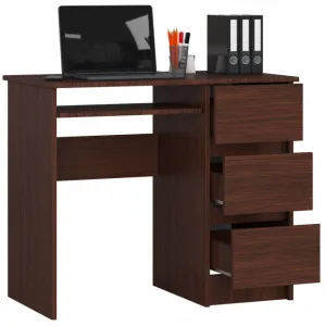 Ak furniture Písací stôl A-6 90 cm wenge pravý