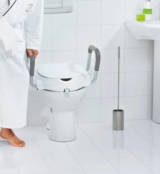 WC sedátko zvýšenej 10cm, s madlami, biela A0072001