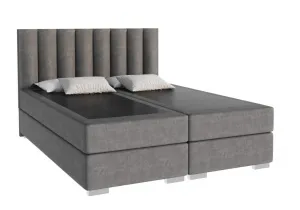 FDM Manželská posteľ LINCOLN Boxspring | grafit 160 x 200 cm