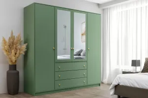 ArtStol Šatníková skriňa SIENA 2 D4 | zelená