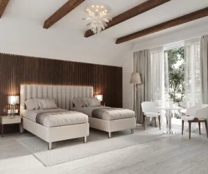 FDM Hotelová posteľ HARMONY | krémová 80 x 200 cm