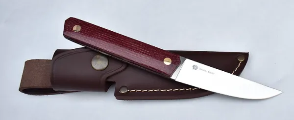 NKD Stoat 100 Plum Micarta NKD-2072
