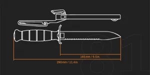 Glock Survival Knife FM 81 čierny