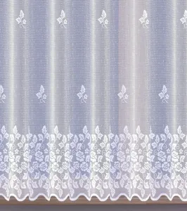 Záclona žakárová, Begi metráž, biela 100 cm