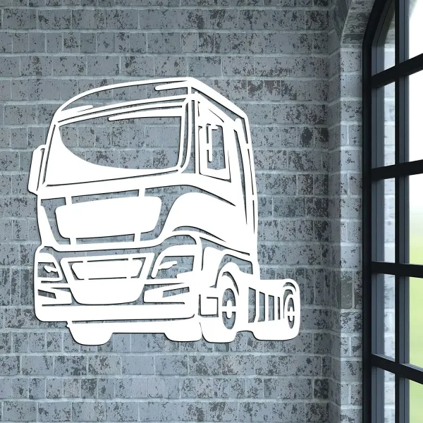 Drevený 3D obraz - Nákladné auto