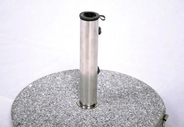 Garthen 1507 Stojan na slnečník (kruhový) - žula / nerezová oceľ, 40 kg