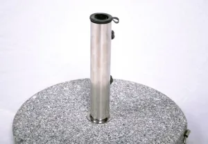 Garthen 1507 Stojan na slnečník (kruhový) - žula / nerezová oceľ, 40 kg