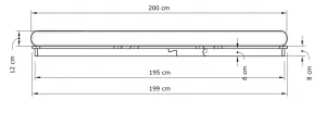 MarLiving Skladacia futonová pohovka LAYTI 01 140 cm z masívu/modrá