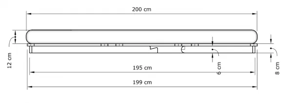 MarLiving Skladacie kreslo futon LAYTI 02 90 cm z masívu/krémové