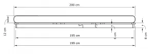 MarLiving Skladacie kreslo futon LAYTI 02 90 cm z masívu/krémové