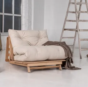 MarLiving Rozkladacie kreslo LAYTI 03 90 cm z masívu/krémové