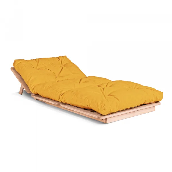 MarLiving Rozkladacie kreslo LAYTI 02 90 cm z masívu/žltá