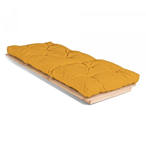 MarLiving Rozkladacie kreslo LAYTI 02 90 cm z masívu/žltá