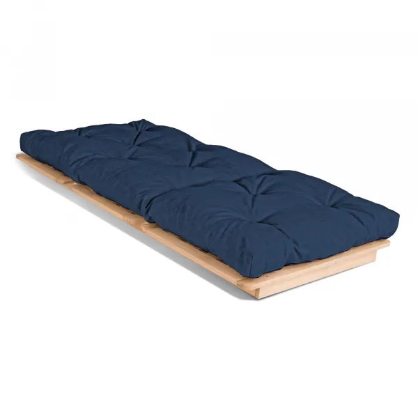 MarLiving Skladacie kreslo futon LAYTI 02 90 cm z masívu/modré