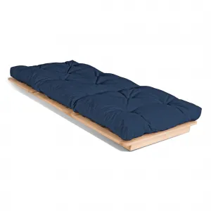 MarLiving Skladacie kreslo futon LAYTI 02 90 cm z masívu/modré