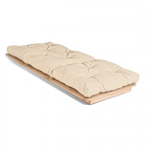MarLiving Skladacie kreslo futon LAYTI 02 90 cm z masívu/krémové