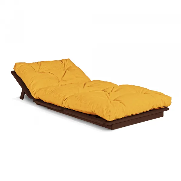 MarLiving Skladacie kreslo LAYTI 03 90 cm z masívu/žltá
