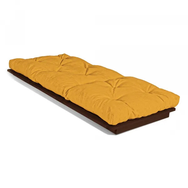 MarLiving Skladacie kreslo LAYTI 03 90 cm z masívu/žltá