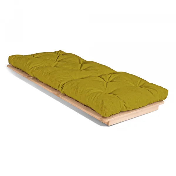 MarLiving Rozkladacie futonové kreslo LAYTI 01 90 cm z masívu/zelené