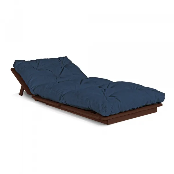 MarLiving Skladacie kreslo futon LAYTI 03 90 cm z masívu/modré