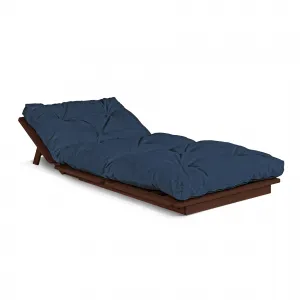 MarLiving Skladacie kreslo futon LAYTI 03 90 cm z masívu/modré