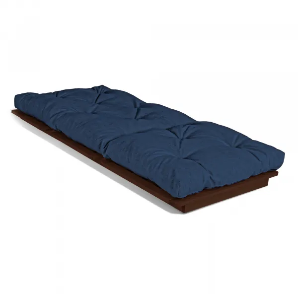 MarLiving Skladacie kreslo futon LAYTI 03 90 cm z masívu/modré