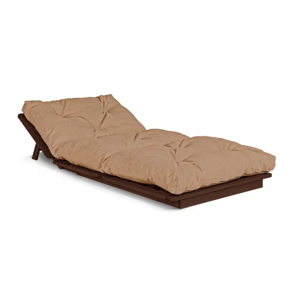 MarLiving Skladacie kreslo LAYTI 03 90 cm z masívu/béžové