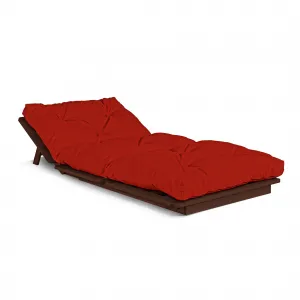 MarLiving Skladacie kreslo futon LAYTI 03 90 cm z masívu/červené