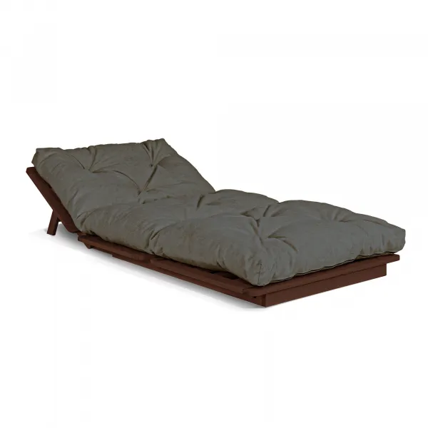 MarLiving Skladacie kreslo futon LAYTI 03 90 cm z masívu/sivá