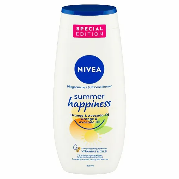 NIVEA Summer Happiness Orange & Avocado Oil vyživujúci sprchový gél 250 ml