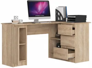 Ak furniture Rohový stôl B20 dub sonoma pravý