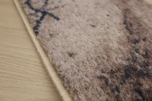 Spoltex koberce Liberec Behúň na mieru Marble 04 béžový - šíre 80 cm