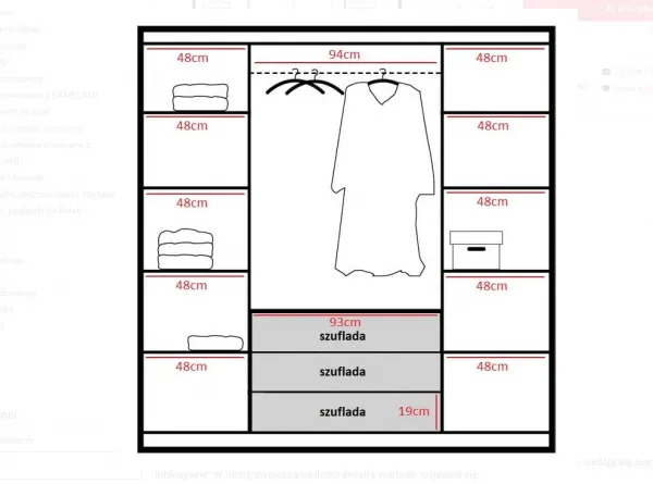 ArtStol Šatníková skriňa BALI 2 D4 | modrá
