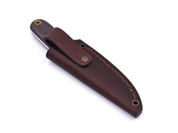 Brisa (EnZo) Nôž Brisa Necker 70 Scandi / Bison Micarta / Leather