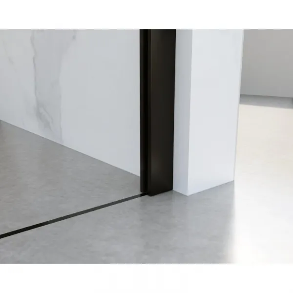 HOPA - Walk-in sprchovací kút LAGOS NEW - Farba rámu - Čierna, Rozmer A - 80 cm BCLAGO80MBCN