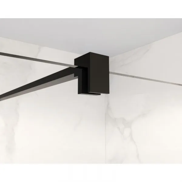 HOPA - Walk-in sprchovací kút LAGOS NEW - Farba rámu - Čierna, Rozmer A - 80 cm BCLAGO80MBCN