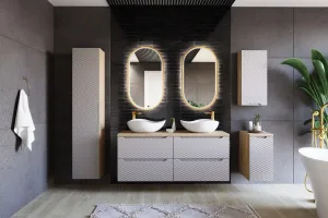 ArtCom Vysoká skrinka do kúpeľne OCEAN Beige 80-02-2D