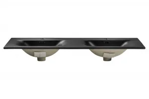 ArtCom Keramické umývadlo SKY1 120D | čierny mat 120 cm