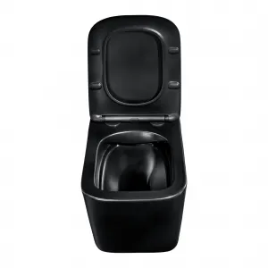 ArtCom Závesná WC misa WALL HUNG E-1060A | čierna