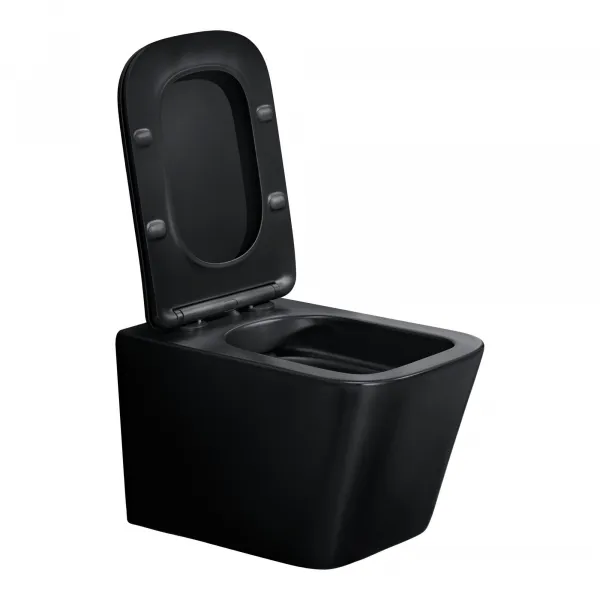 ArtCom Závesná WC misa WALL HUNG E-1060A | čierna